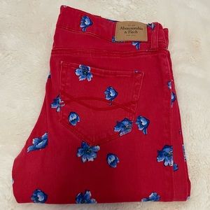 Abercrombie & Fitch Floral Skinny Pants 27